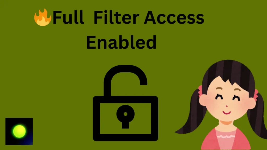 Girl smiling with all premium filters unlocked in photo editing app.