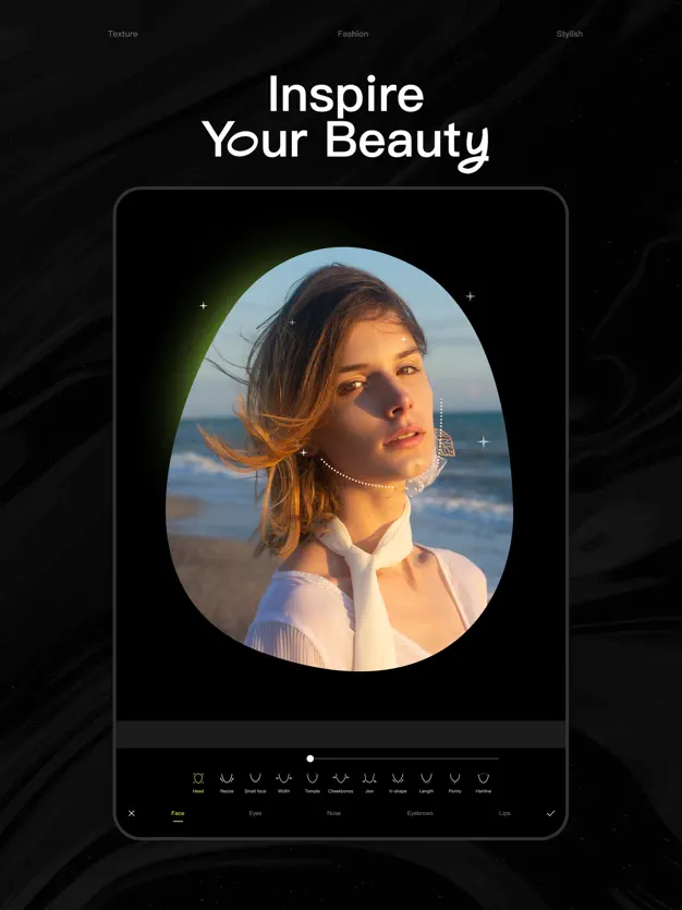 Portrait with vintage film-style photo filter