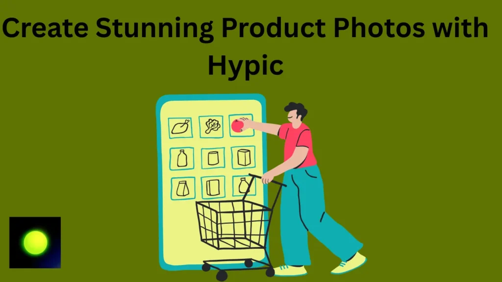 A clean e-commerce product photo being edited in the Hypic app for e-commerce product listings, using AI background removal and text overlay.